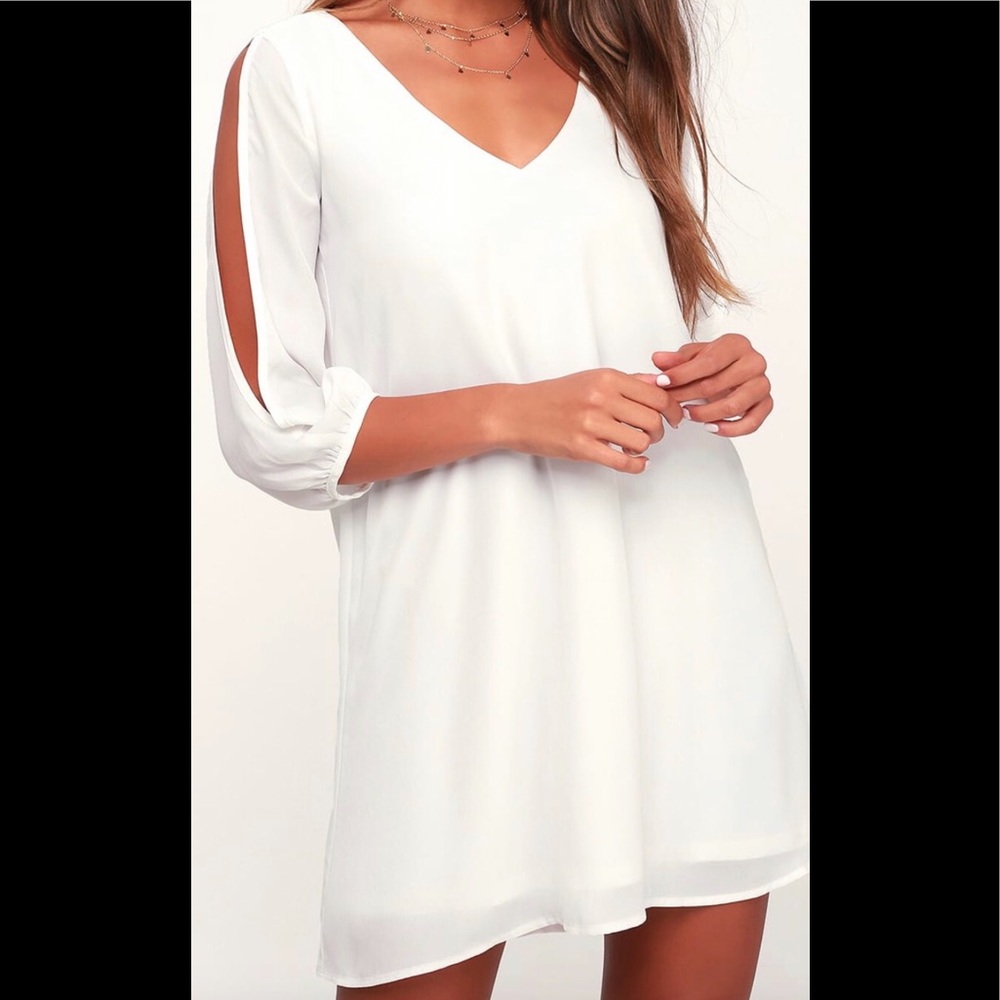 Lulus “Shifting Dears” Long Sleeve Dress